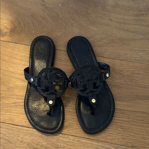 Tory Burch Black Leather Sandals